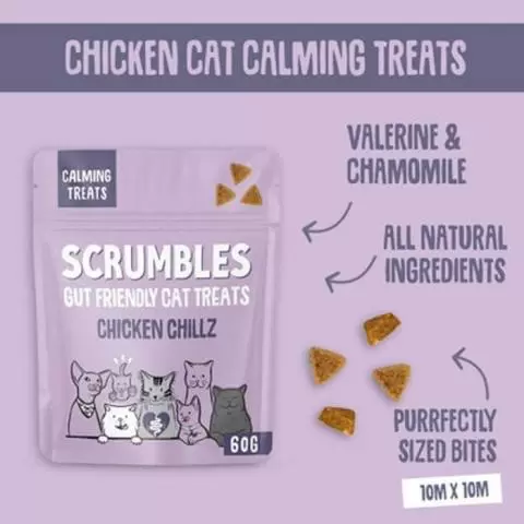 Scrumbles Chicken Chillz Calming Cat Treats 60g
