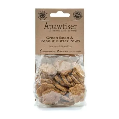 Apawtiser Green Bean Peanut Butter Paws 80g