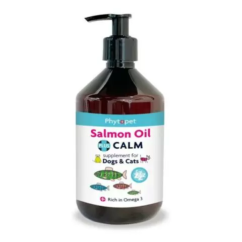 Phytopet Salmon Oil Plus Calm for Dogs Cats 300ml