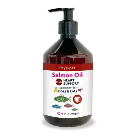 Phytopet Salmon Oil Plus Heart Support for Dogs Cats 300ml