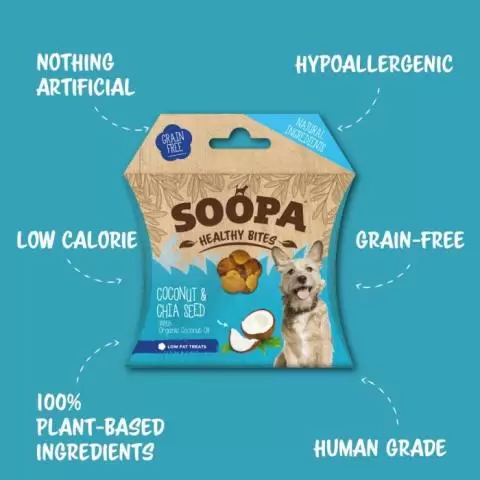 Soopa Healthy Bites Coconut Chia Seed 50g