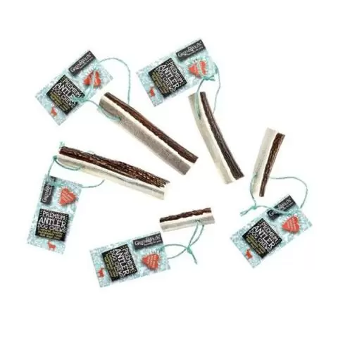 Rubber antler dog toy discount