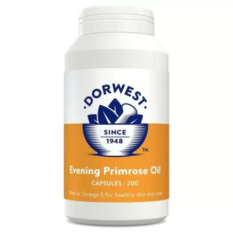 Dorwest Evening Primrose Oil Capsules for Dogs Cats