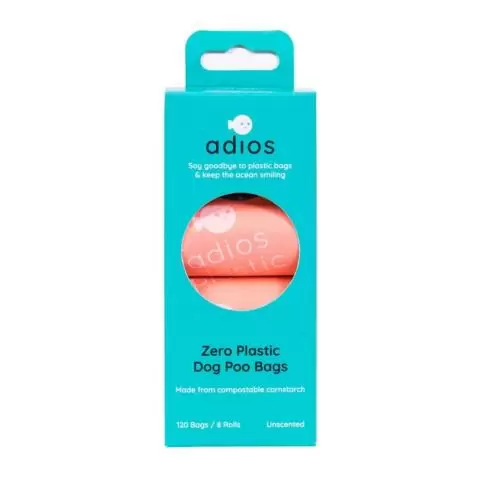 Plastic poop outlet bags