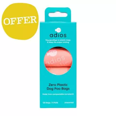 Pink top poop bags