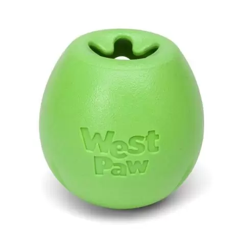 West Paw Zogoflex Echo RUMBL Treat Dispensing Dog Toy GREEN Large and Small