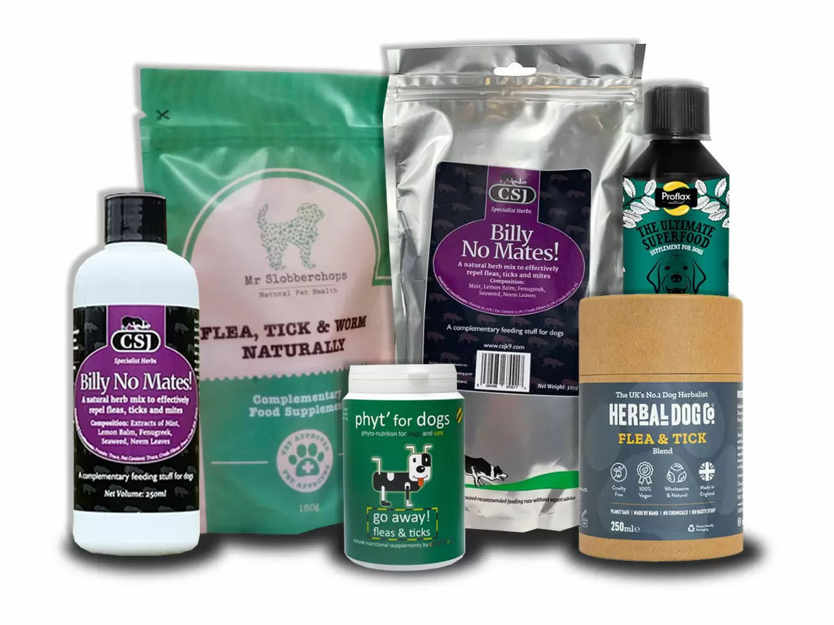 Allnatural flea and tick repellents for cats and dogs at Healthful Pets