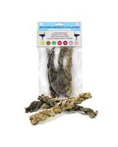 JR Pet Products Braided Ostrich Collagen