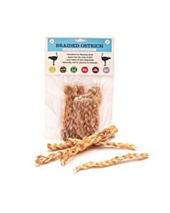 JR Pets Braided Ostrich Tendons Pack of 5