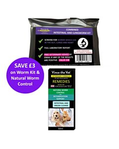 Vince The Vet Intestinal & Lungworm Kit Combined plus Natural Worm Control Remedy