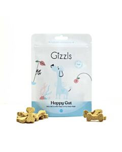 Gizzls Happy Gut Dog Treats 100g with treats