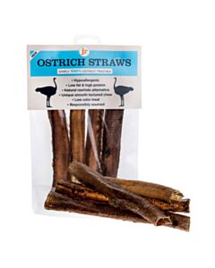 JR Pet products Ostrich straws, 4 pieces