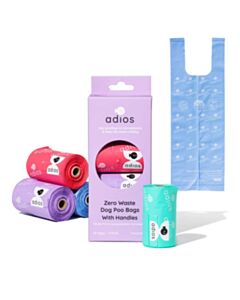 Adios Dog Poo Bags with Handles Main
