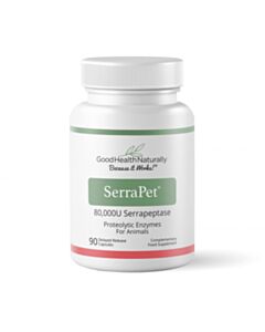 SerraPet Serrapeptase 80,000 U for Pets 90 CAPSULES