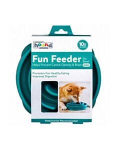 Outward Hound Fun Feeder Slo Bowl Teal