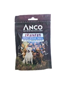 Anco trainers, Turkey bitesize treats, 70g