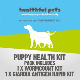 Healthful Pets Puppy Combo, Wormcount and Giardia Test Kit