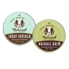 Natural Dog Company Combo Wrinkle Balm and Snout Soother for
