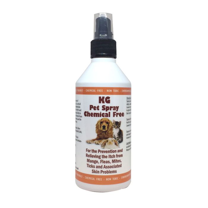 Natural Enzymes KG Pet Spray effective on mange fleas ticks mites and itchy skin