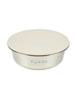 Pup & Kit Lid-it® Pet Bowl with Stay-Fresh Lid, beige