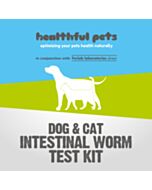 Healthful Pets Intestinal Worm Test Kit for Dogs and Cats