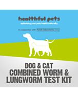 Healthful Pets Worm & Lungworm Faecal Egg Count COMBO Test Kit for Dogs & Cats