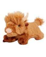 Fluff and Tuff Shaggy The Highland Cow Medium Plush Dog Toy Main