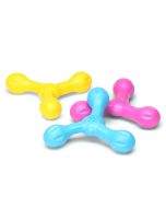 West Paw Zogoflex Echo Skamp in Dandelion Yellow, Aqua and Hot Pink