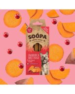 Soopa Dog Dental Sticks for Dogs - Cranberry and Sweet Potato