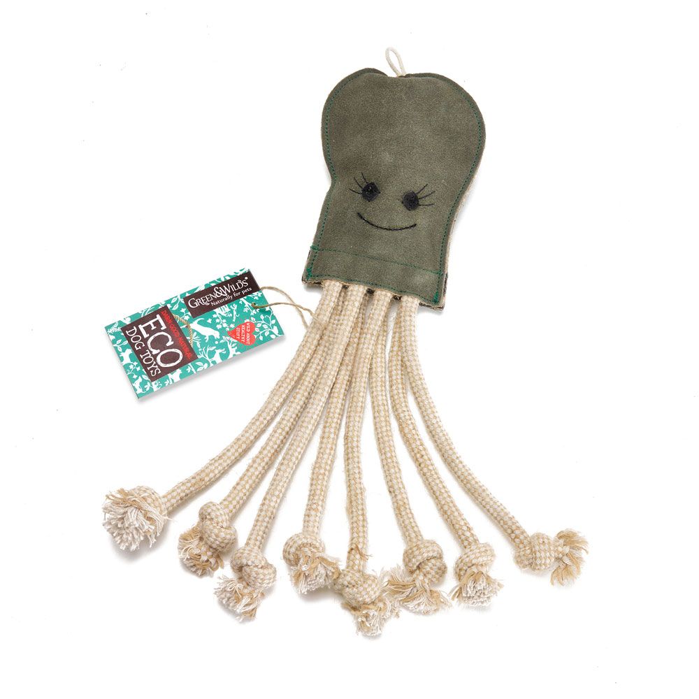 Green octopus sale dog toy