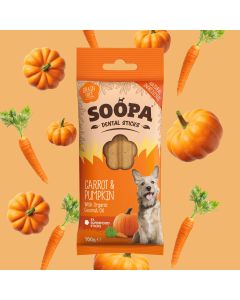 Soopa Jumbo Dental Sticks for Dogs Carrot & Pumpkin
