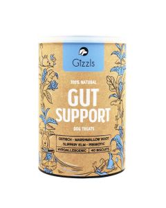 Gizzls Botanical Gut Support Dog Treats 40 Biscuits