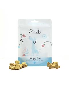 Gizzls Happy Gut Dog Treats 100g with treats