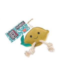 Green and Wild's Libby the Lemon Eco Dog Toy