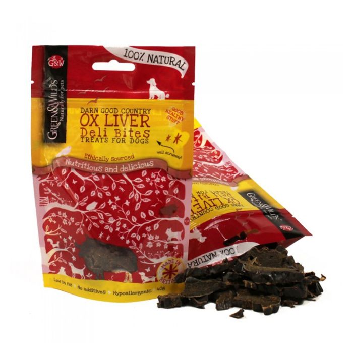 Green & Wilds Ox Liver Dog Treats. Delivered by Healthful Pets