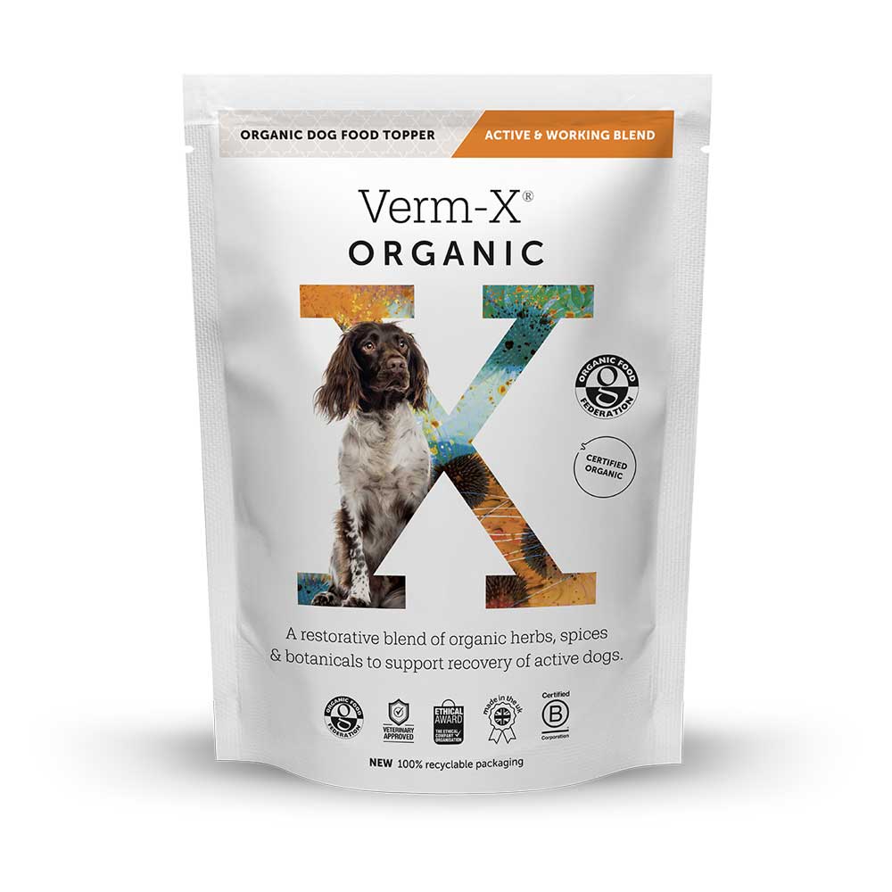 Verm-X Organic Dog Food Topper: Active & Working Dog Blend