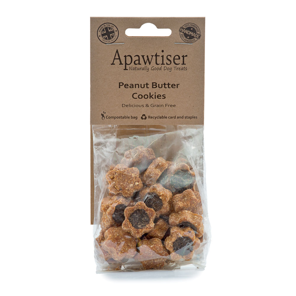 Apawtiser Peanut Butter Cookies with carob