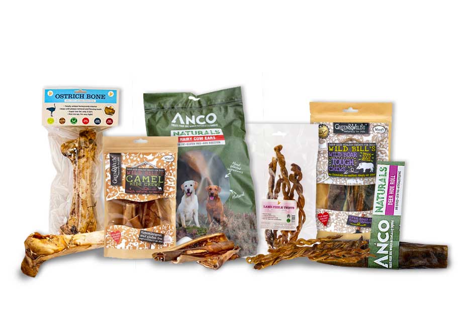 A range of Chew Treats for Dogs