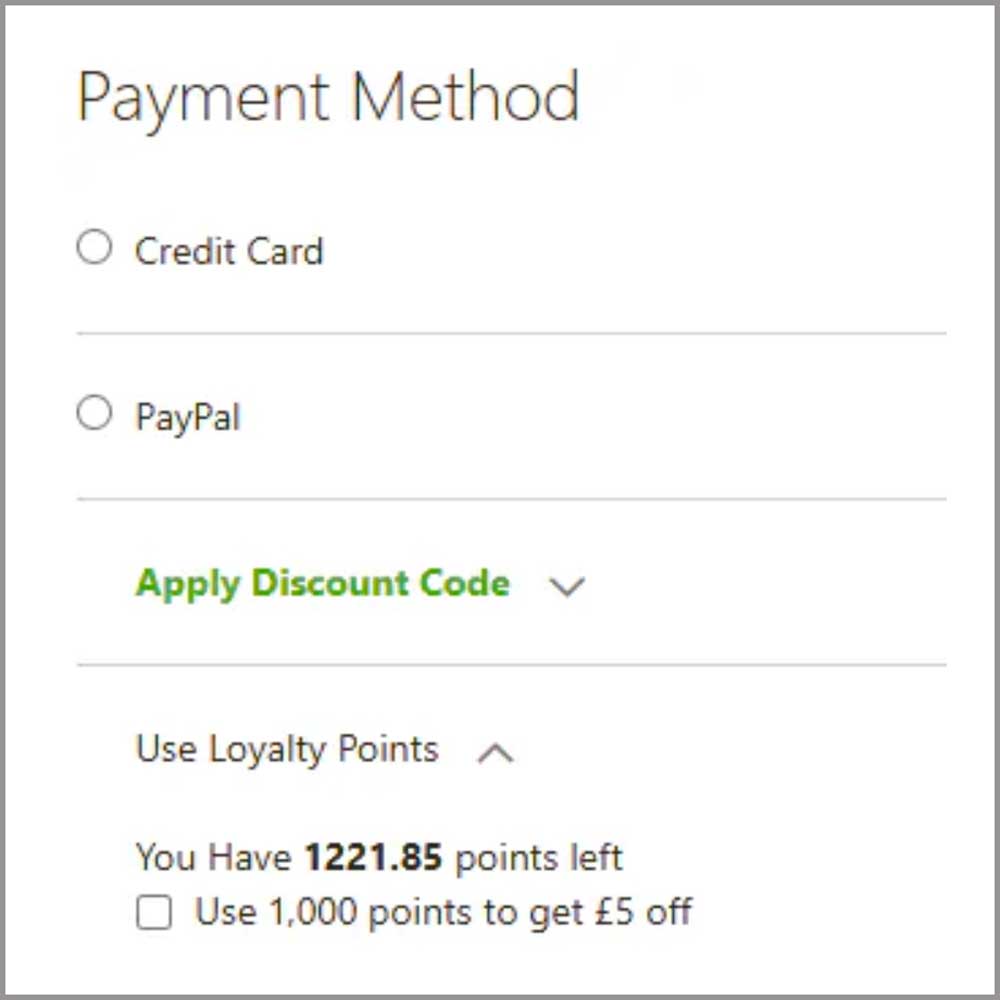 loyalty discount at checkout