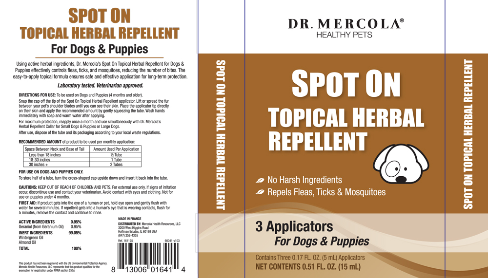 dr mercola spot on topical herbal repellent